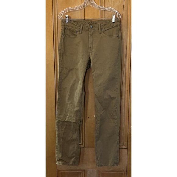 LEVI'S 511 Mens Commuter Slim Fit Denim Cycling Jeans Size 31x32 Beige Tan RARE - Picture 10 of 12